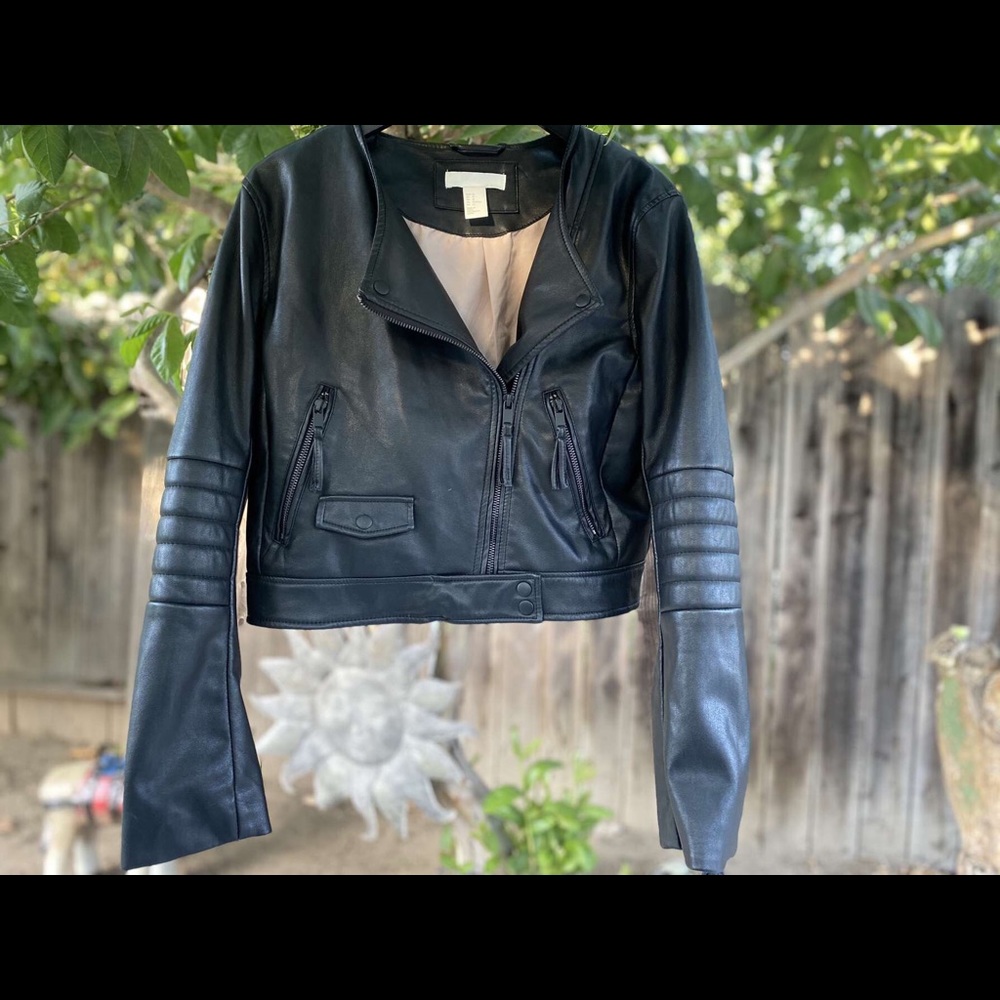 leather black jacket